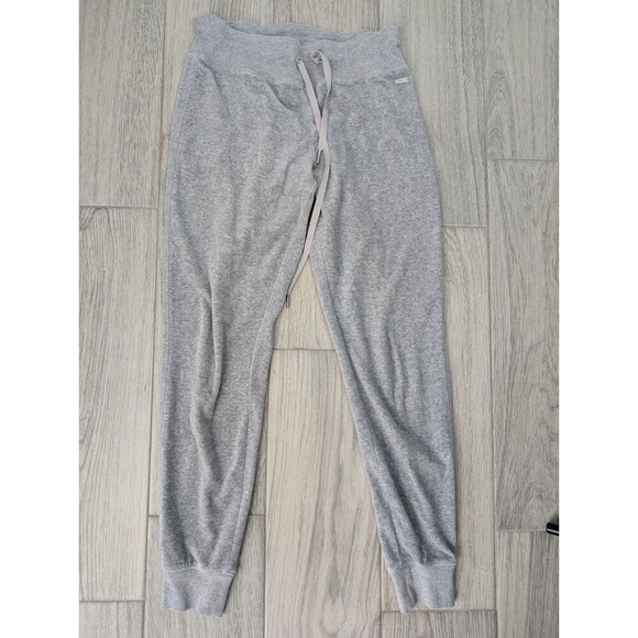 Calvin Klein Size XS Velour Sweatpants Joggers Tapered Gray 173 - Picture 1 of 5